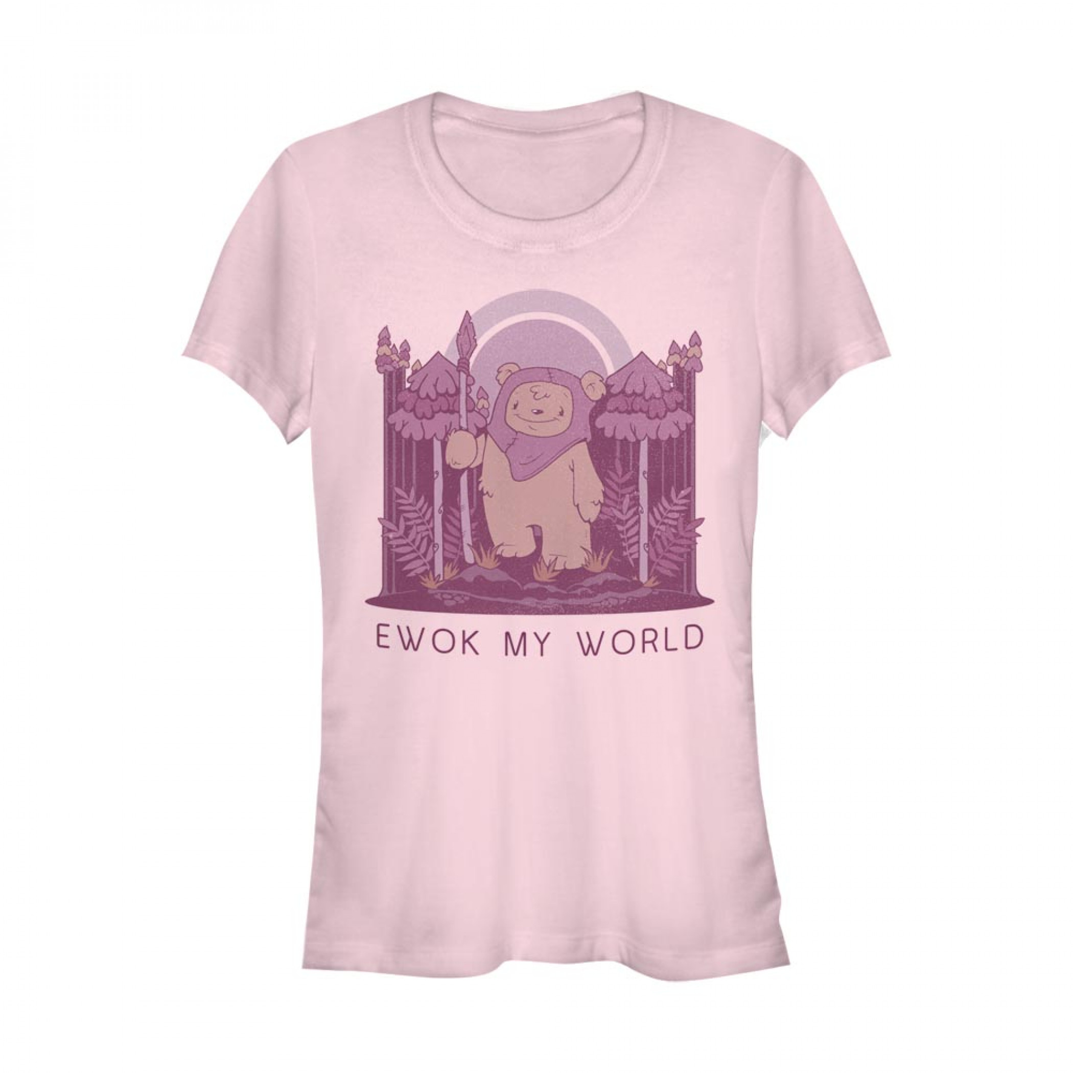 Star Wars Ewok My World Women's Pink T-Shirt